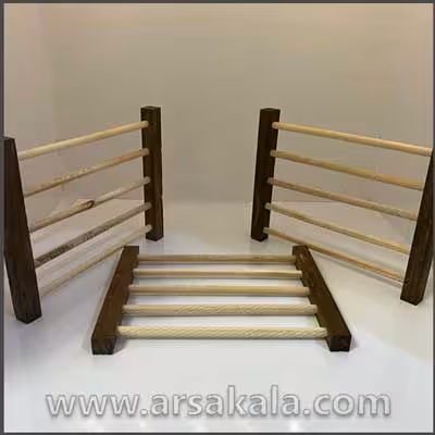 زیر قابلمه و بشقاب چوبی