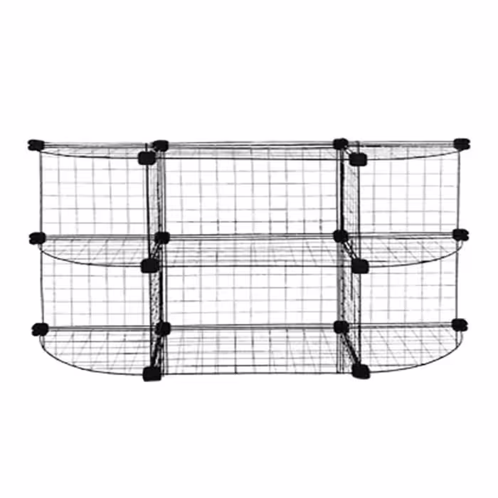 ست قفسه مشبک مدل دو طرف هلالی دو طبقه سایز 48x32(ارسال پس کرایه و به عهده مشتری)