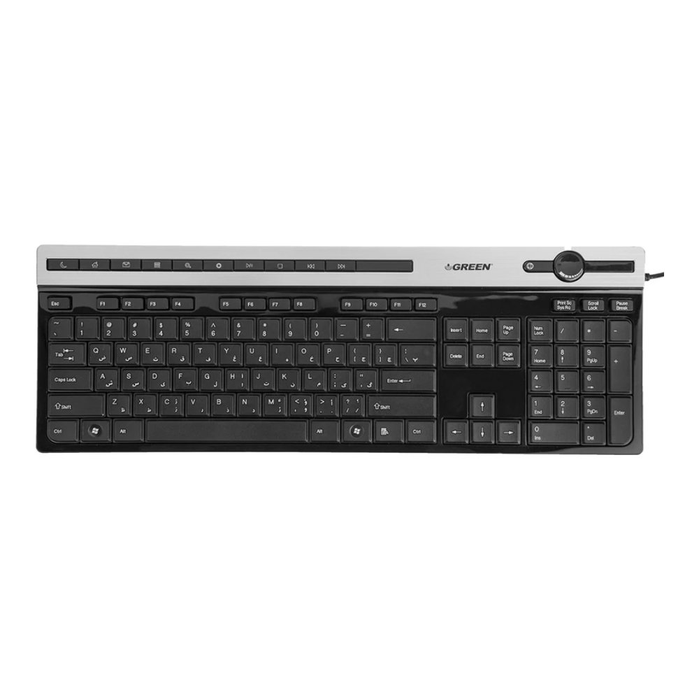 کیبورد گرین با حروف فارسی مدل GK-503 - فراز سیستم