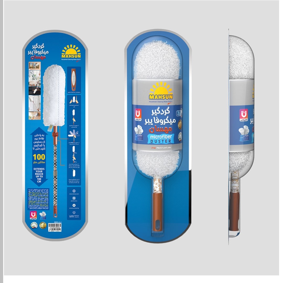 گردگیر میکروفایبر مهسان طرح گل کد 20220