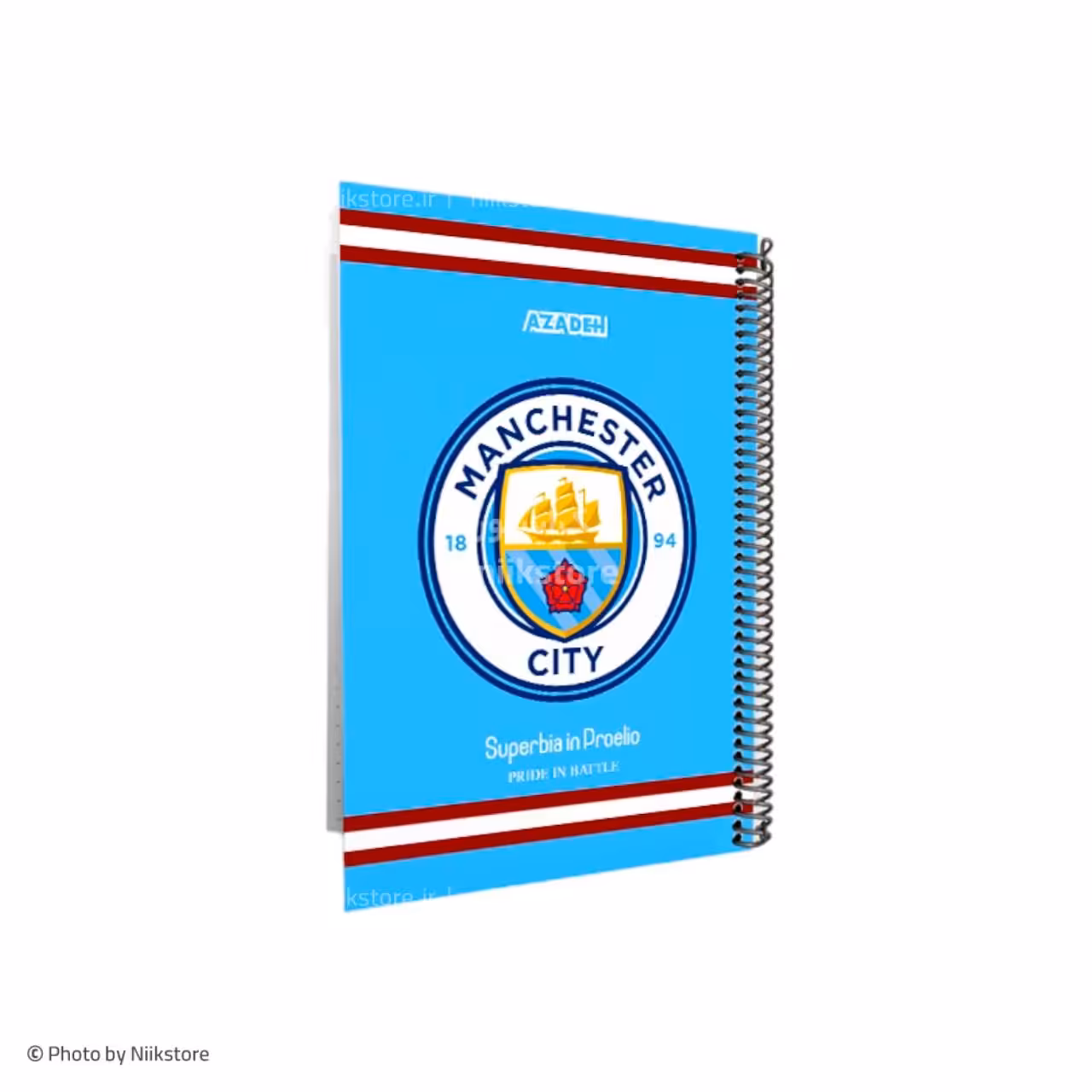 دفتر 80 برگ وزیری مجلد تک سیم آزاده کد 116