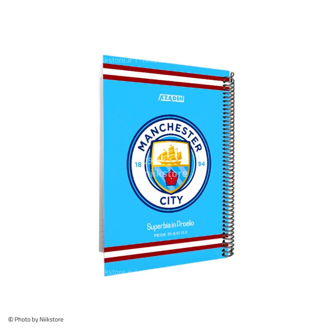 دفتر 80 برگ وزیری مجلد تک سیم آزاده کد 116