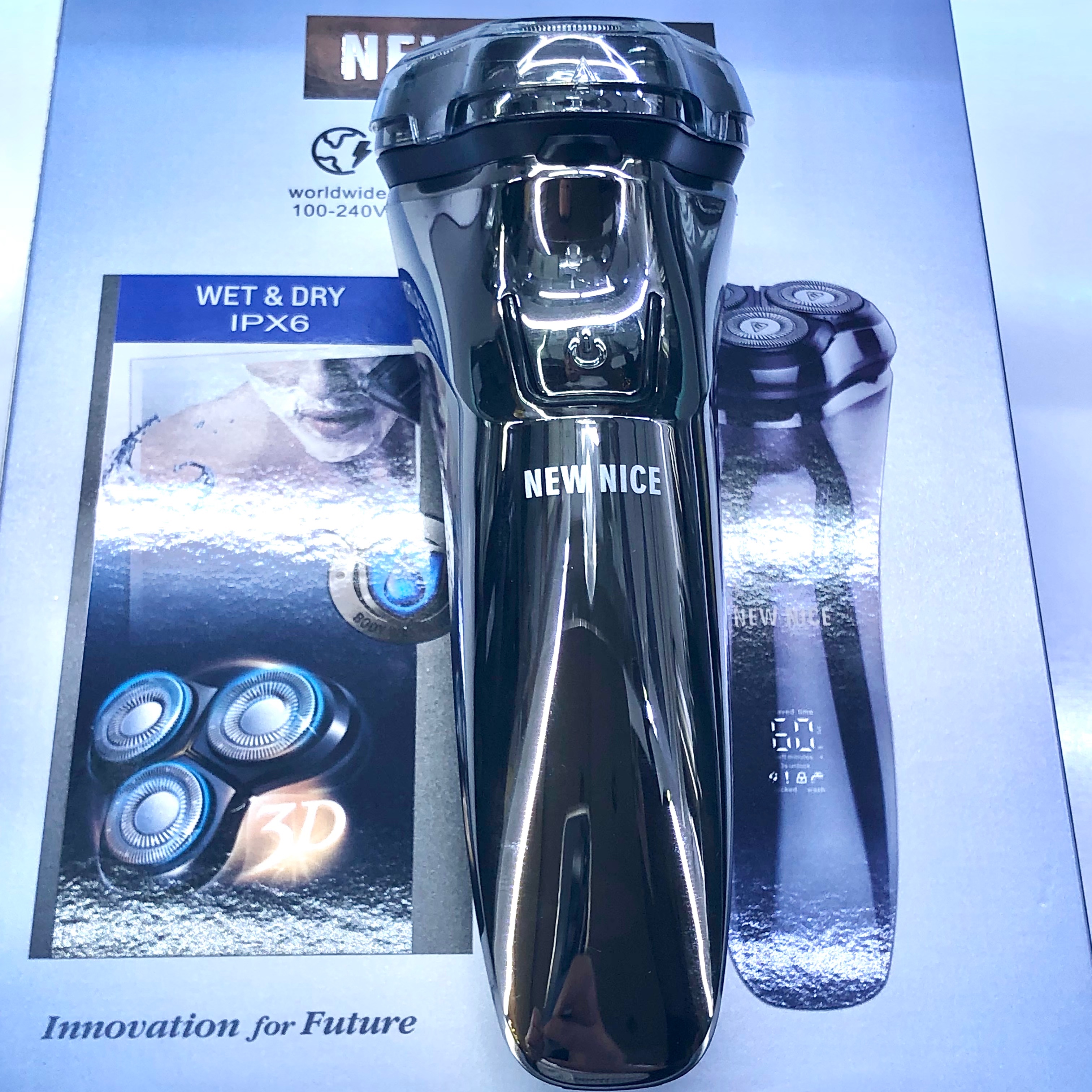 ماشین اصلاح تراش 3تیغ شارژی. نیونایس. وارداتی فوق العاده باکیفیت