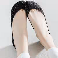 جوراب کالج رویه کوتاه نت دار