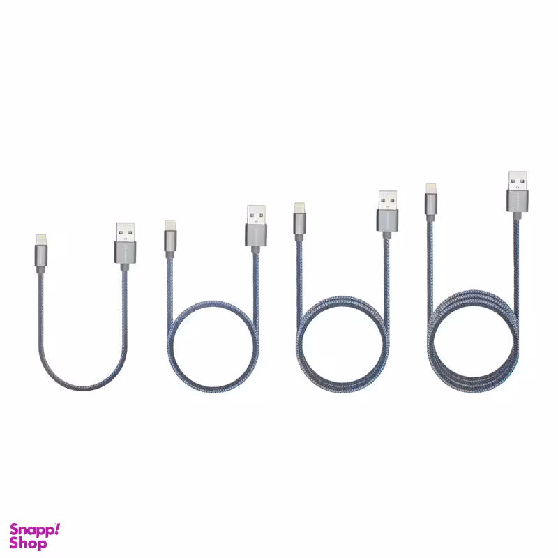 کابل تبدیل USB به لایتنینگ کلومن مدل DK - 19 مجموعه 4 عددی
