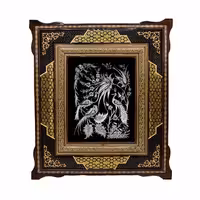 تاباوی تمام خاتم صلیبی همراه با قلم زنی استاد زرقلم سایز 45در50 کد 01