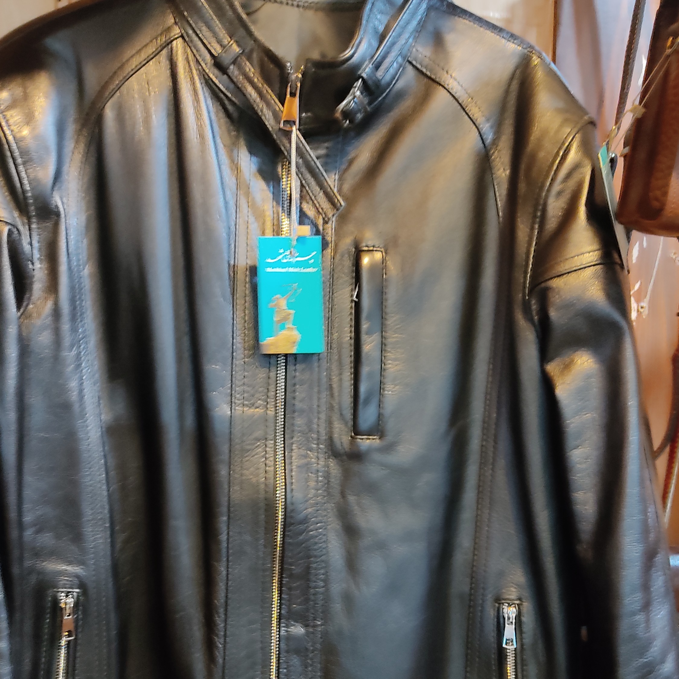 کت چرم طبیعی گوسفندی درجه یک مردانه مدل جورج  