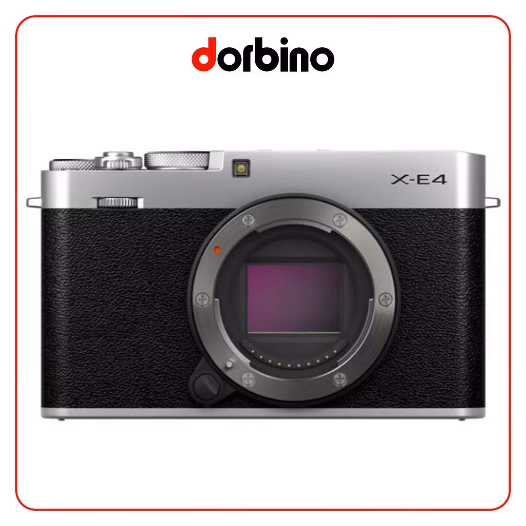 دوربین عکاسی فوجی فیلم FUJIFILM X-E4 Mirrorless Camera (Silver) - فروشگاه دوربین دوربینو