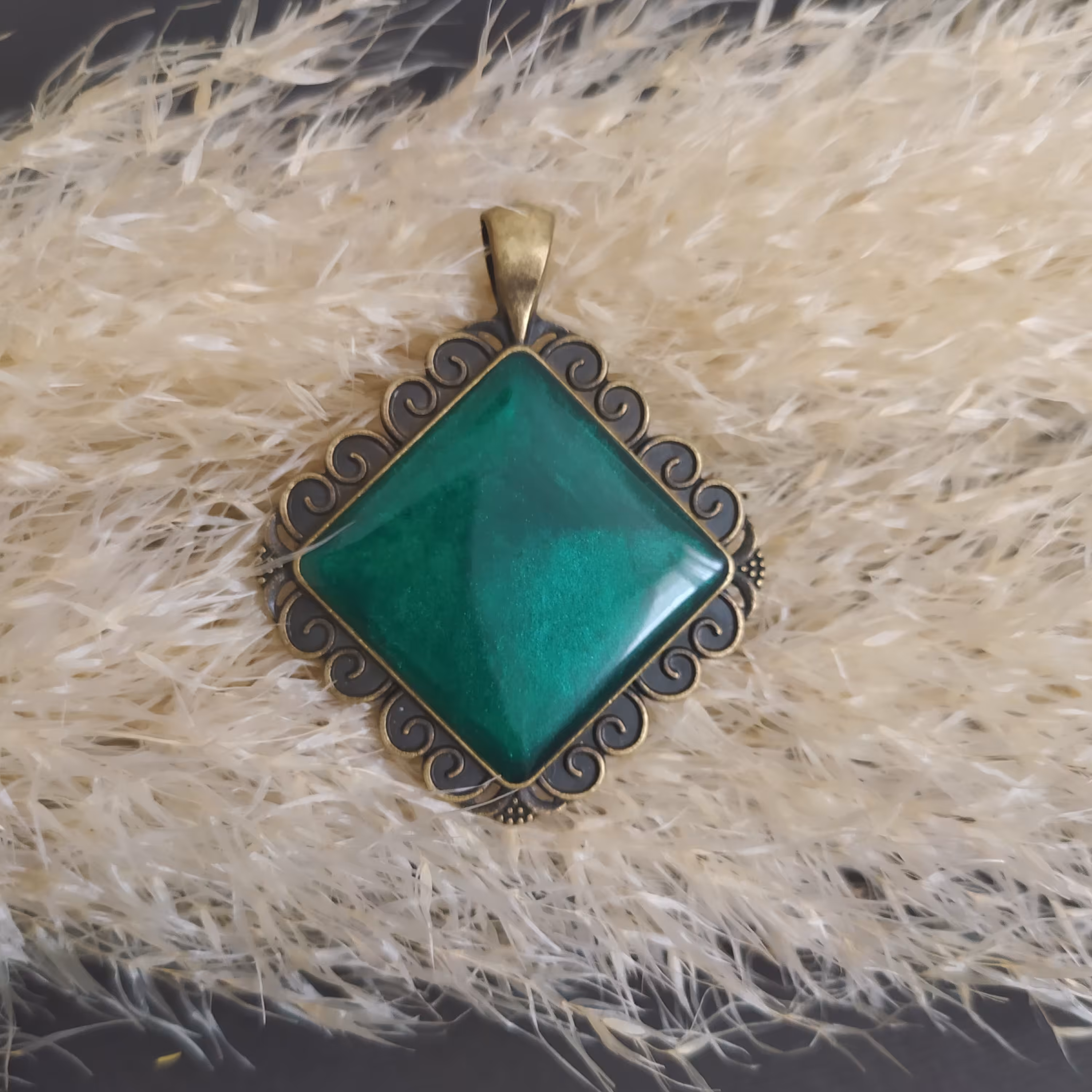 پلاک لوزی  سبز