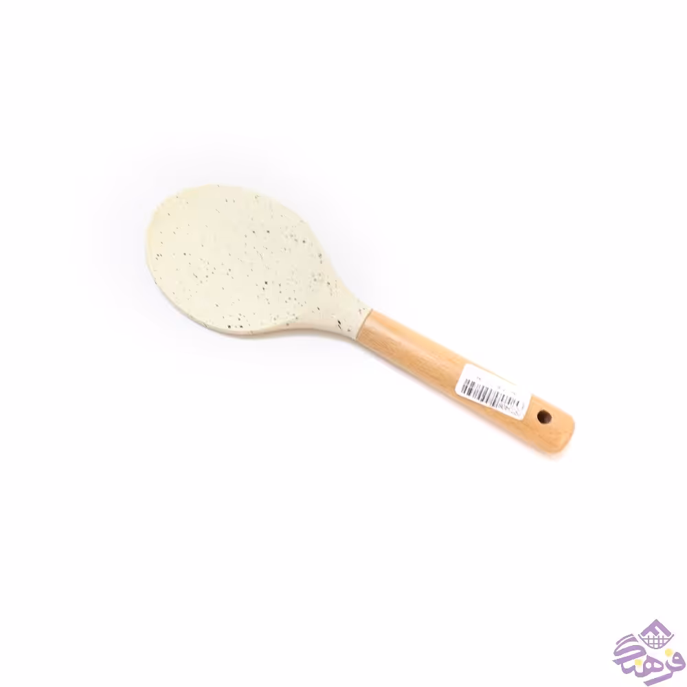 کفگیر برگردان شنگیا گرد سیلیکونی کرم