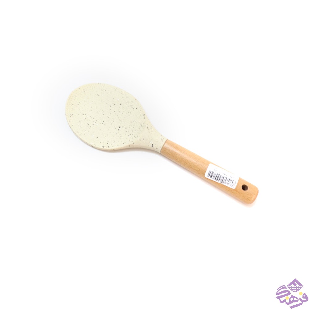 کفگیر برگردان شنگیا گرد سیلیکونی کرم