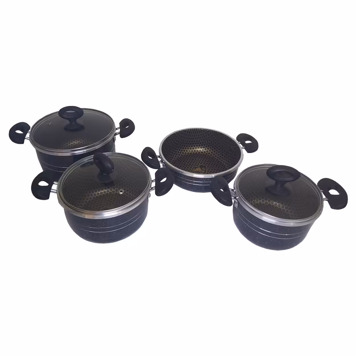 سرویس پخت و پز 7 پارچه هلنا مدل دانشجویی مشکی