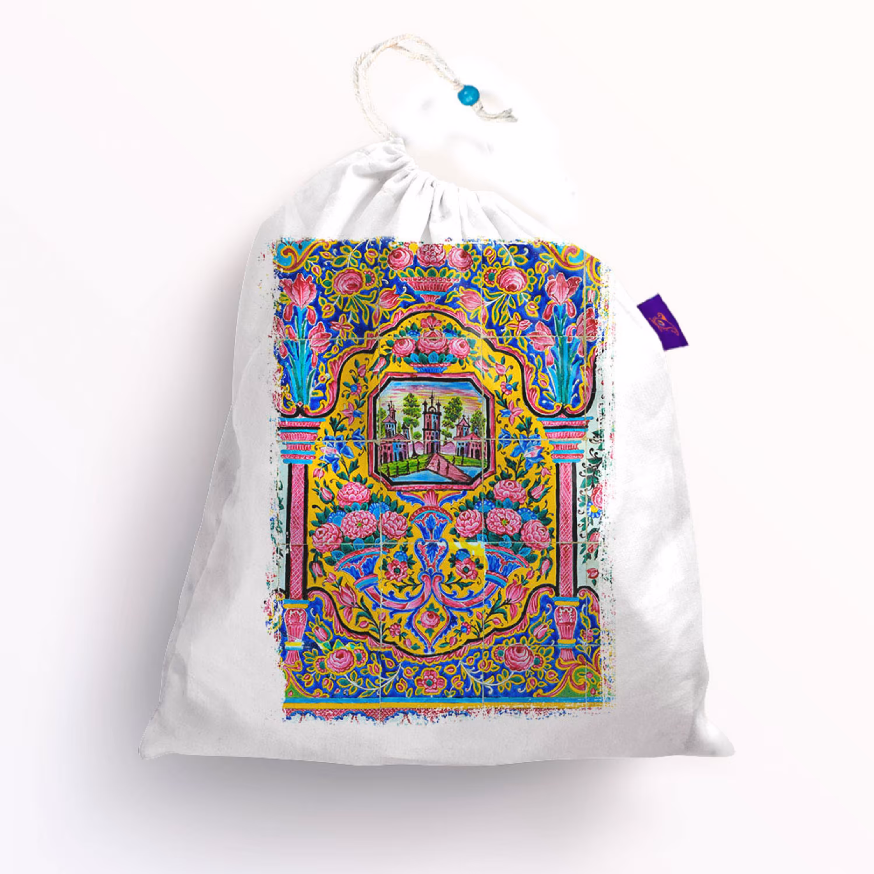 کیسه بنددار ترمه طراحان ایده مدل کاشی نصیرالملک کد cfp1293 M