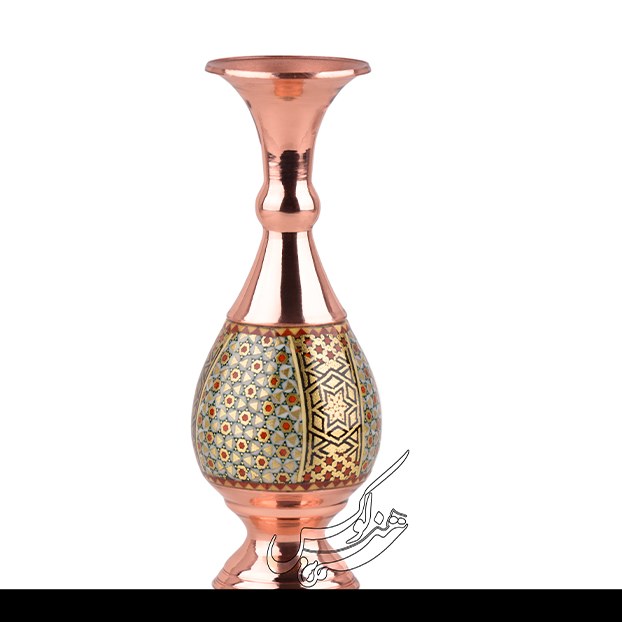 گلدان مس و خاتم مدل صراحی 16