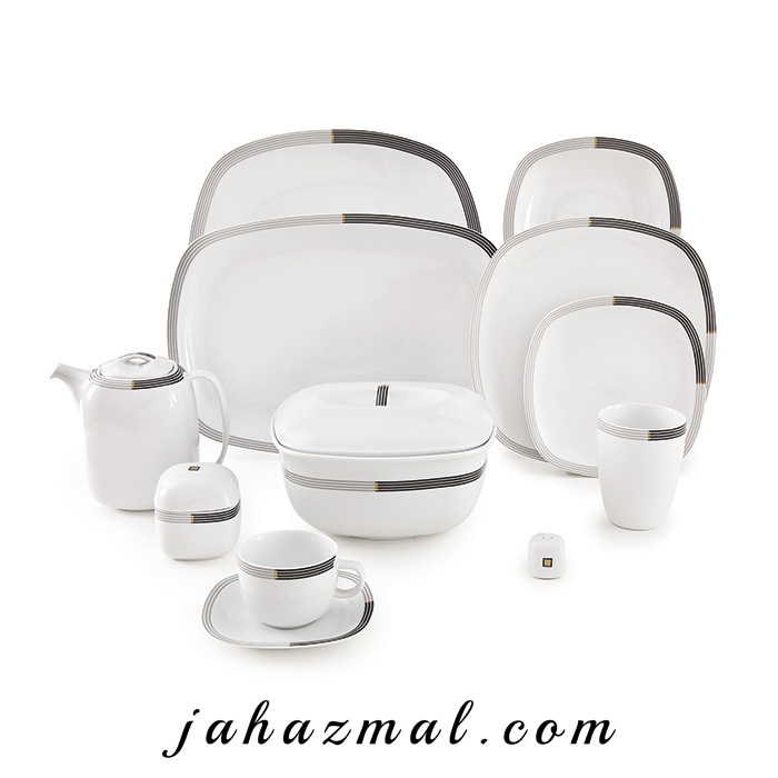 سرویس چینی زرین طرح وگاس اوریت 98 پارچه