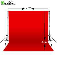 پرده (فون) مخمل 5 × 3 متر قرمز