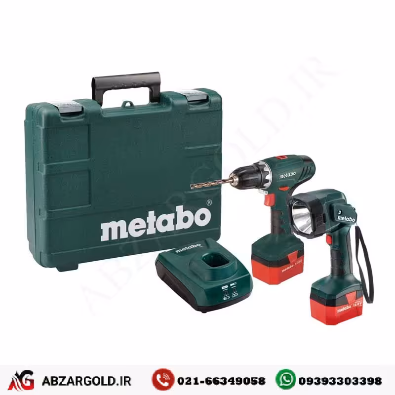 دریل پیچ گوشتی شارژی متابو   چراغ قوه شارژی مدل BS12 ULA12