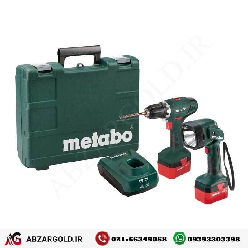 دریل پیچ گوشتی شارژی متابو   چراغ قوه شارژی مدل BS12 ULA12