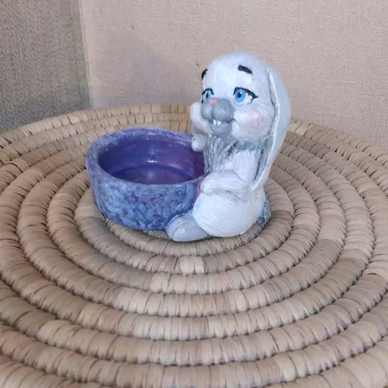 جاشمعی طرح خرگوش سایز متوسط جنس پلی استر