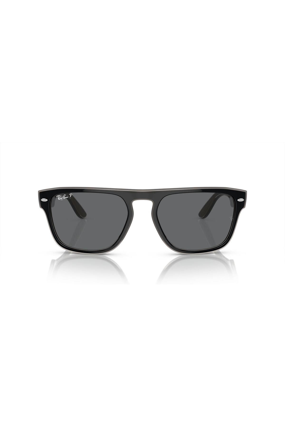 عینک آفتابی مشکی مردانه و زنانه سیاه 0RB4407 673381 57 یونیسکس Ray-Ban