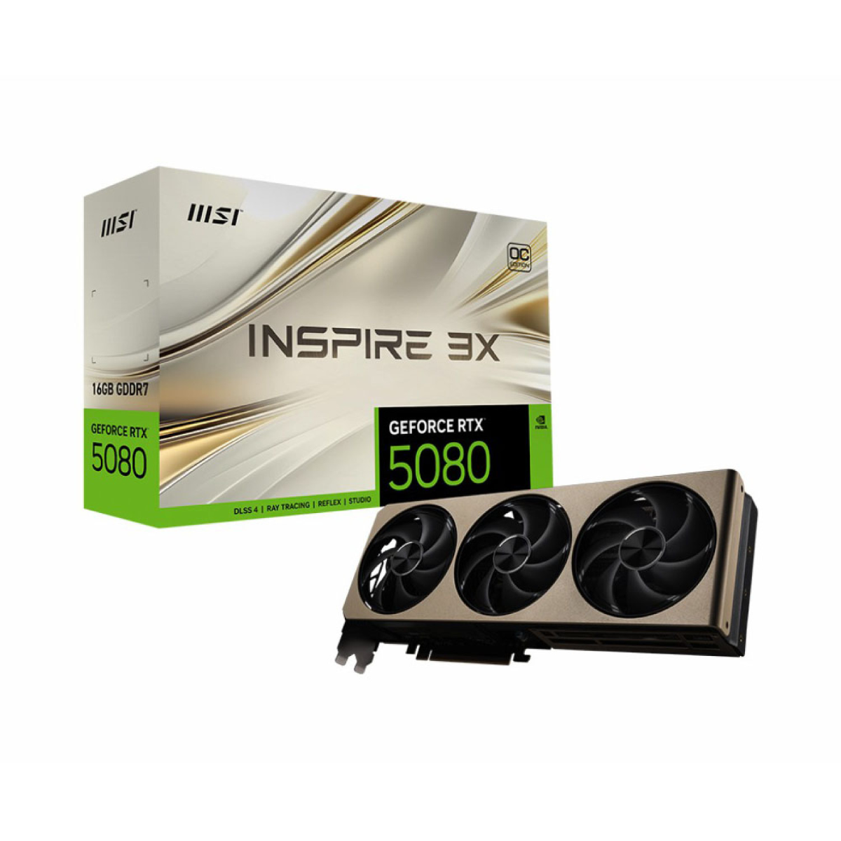خرید کارت گرافیک MSI RTX 5080 16G Inspire 3X OC با بهترین قیمت