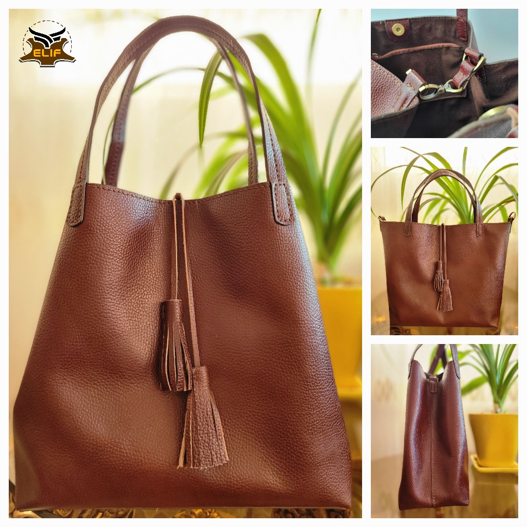 کیف زنانه چرم دوحالته