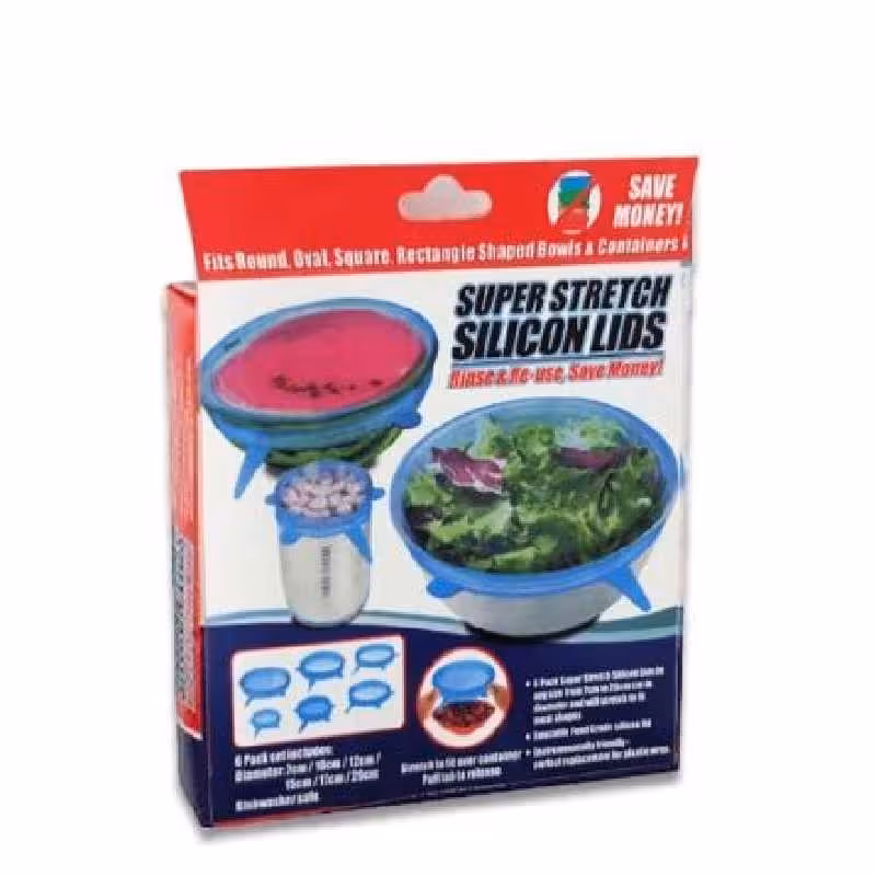 درپوش محافظ غذای سیلیکونی شش عددی  با جنس عالی
