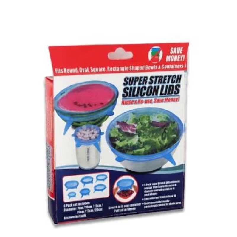 درپوش محافظ غذای سیلیکونی شش عددی  با جنس عالی