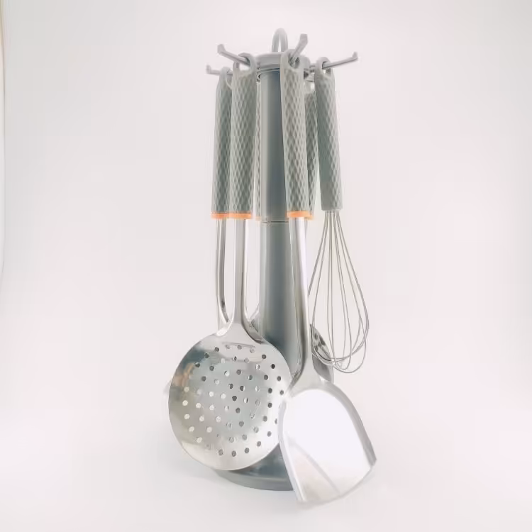 ست کفگیر و ملاقه 7پارچه استیل