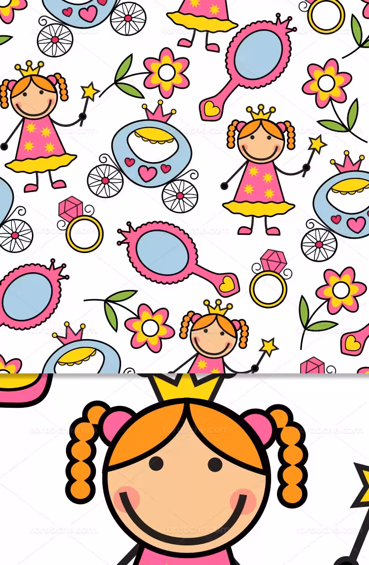 طرح پس زمینه کارتونی زیبا | گرافیک با طعم تربچه