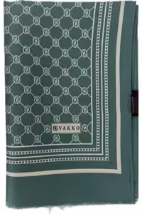 شال سبز زنانه Monogram tivil ̇pek 300088 بژ Vakko