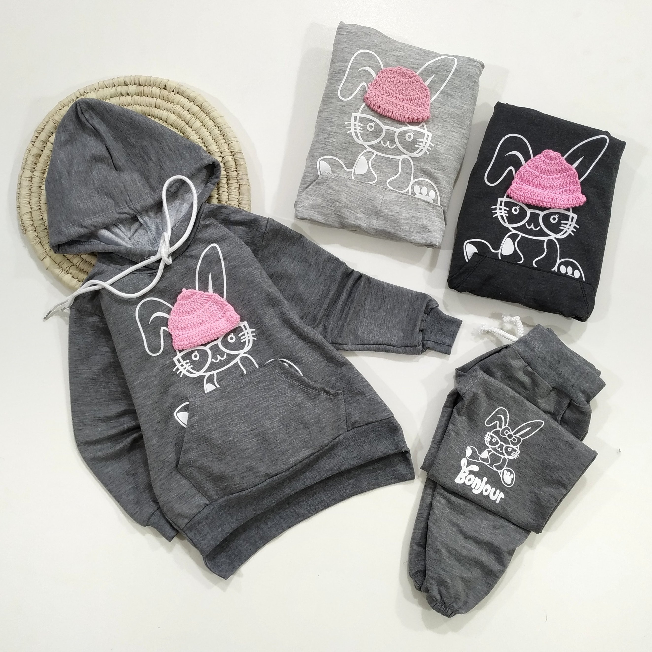 هودی و شلوار اسپرت خرگوشی