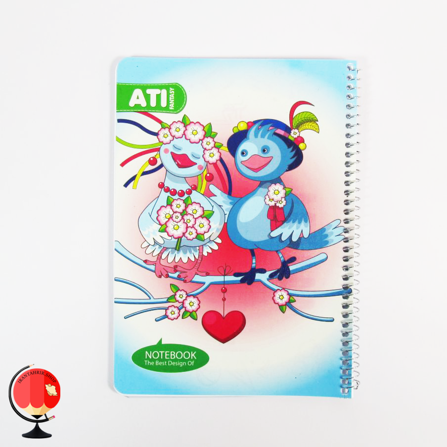 دفتر مشق 50 برگ سیمی طرح پرنده آتی