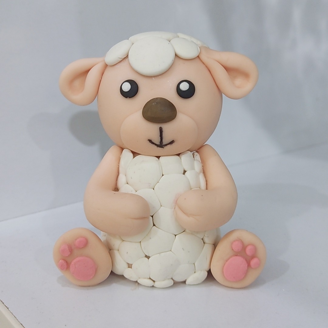 تاپرکیک،تاپر ببعی سفید،ارتفاع 9،خمیرفوندانت خوراکی،