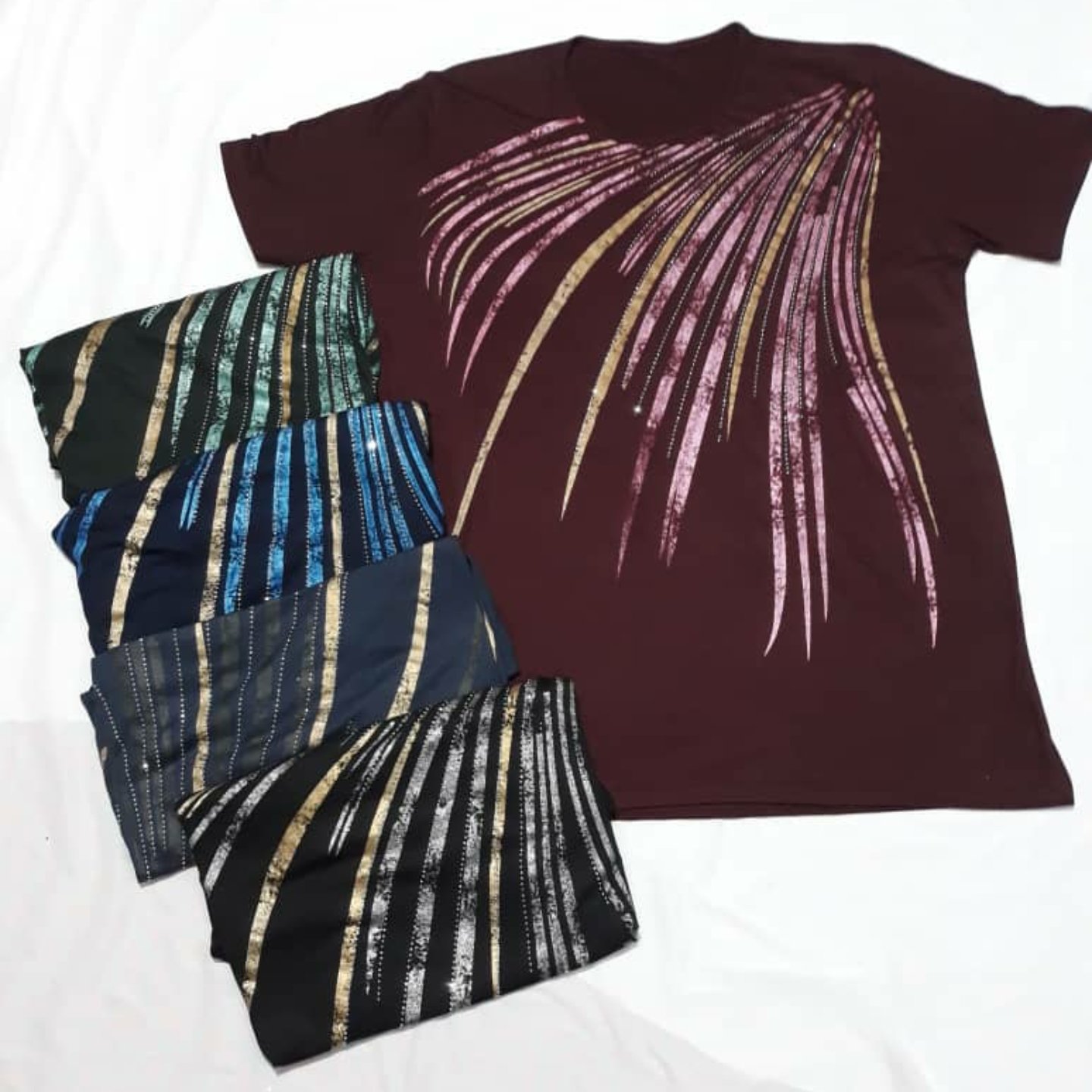 تیشرت طرح آبشاری در 6 رنگ متنوع  👕