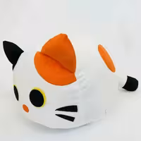 بالش عروسکی و  فانتزی گربه سفید نارنجی