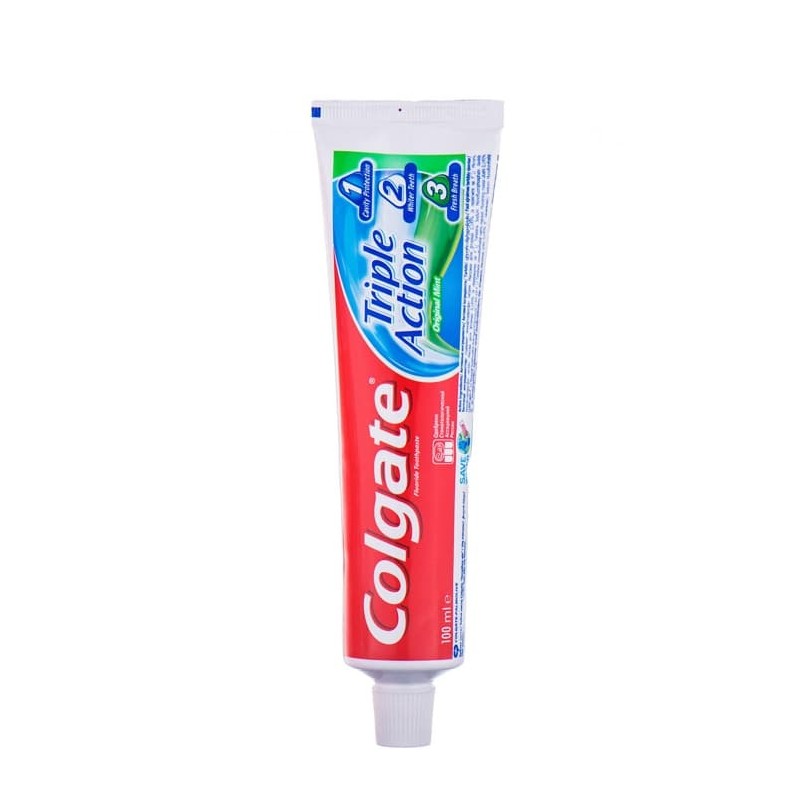 خمیر دندان کلگیت مدل TRIPLE ACTION 123 حجم 100ML