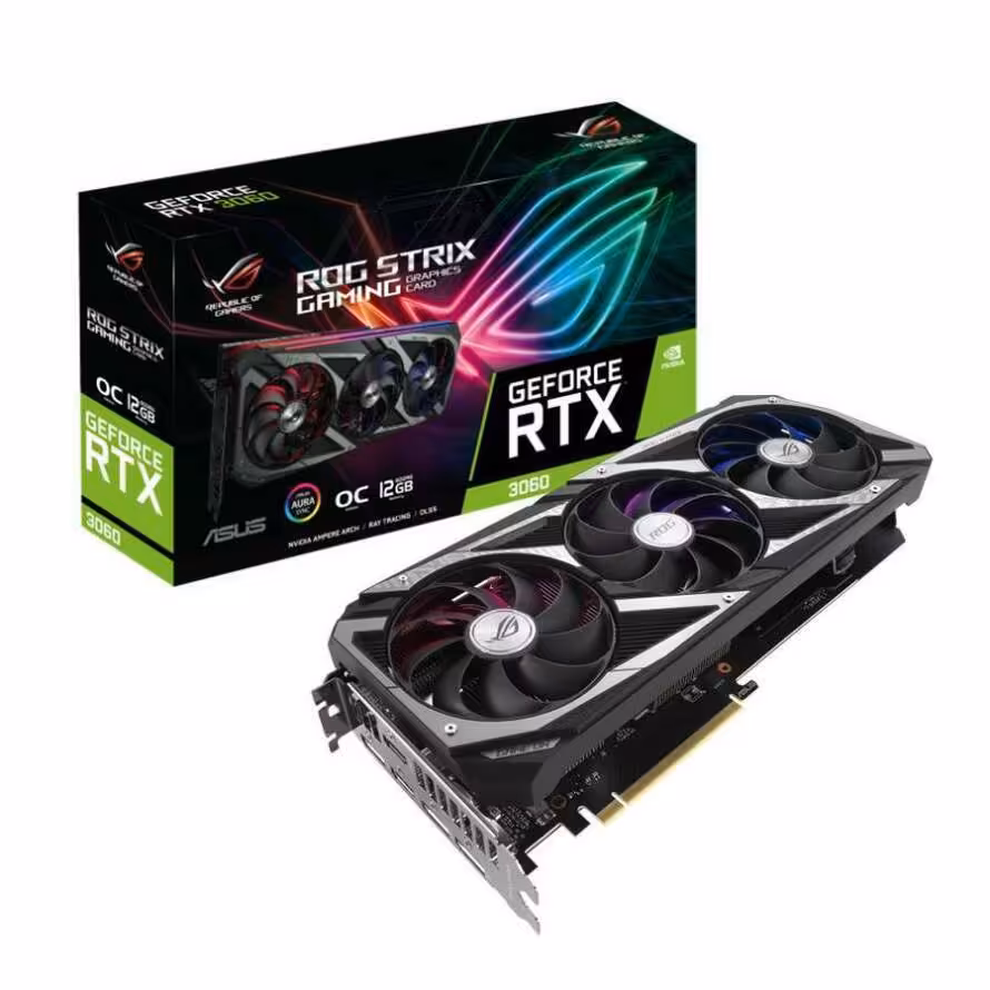 کارت گرافیک ایسوس ROG STRIX RTX 3060 O12G GAMING