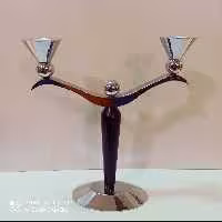 شمعدانی شمعدانی دوشعاه شمعدانی فلزی