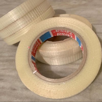 نوار چسب شیشه ای الیافدار نسوز فوق العاده قوی عرض47 سانتی و طول حد25