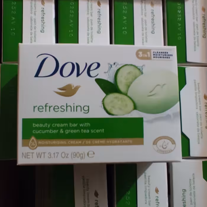 صابون داو خارجی اندونزی 135 گرمی اسانس خیار و رایحه چای سبز و معطر