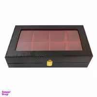 جعبه پذیرایی چرمی ستاره زعفرانیه مدل سایه کد 26