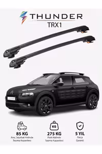 نوار محافظ خودرو مشکی CITROEN C4 CACTUS 2014 LATER TRX1 CARRIER قفل جستجوی حامل مخابراتی سقفی سیاه Thunder
