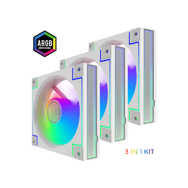 فن 3 تایی کیس گیمینگ گیم مکس RD300 WH مشخصات فنی