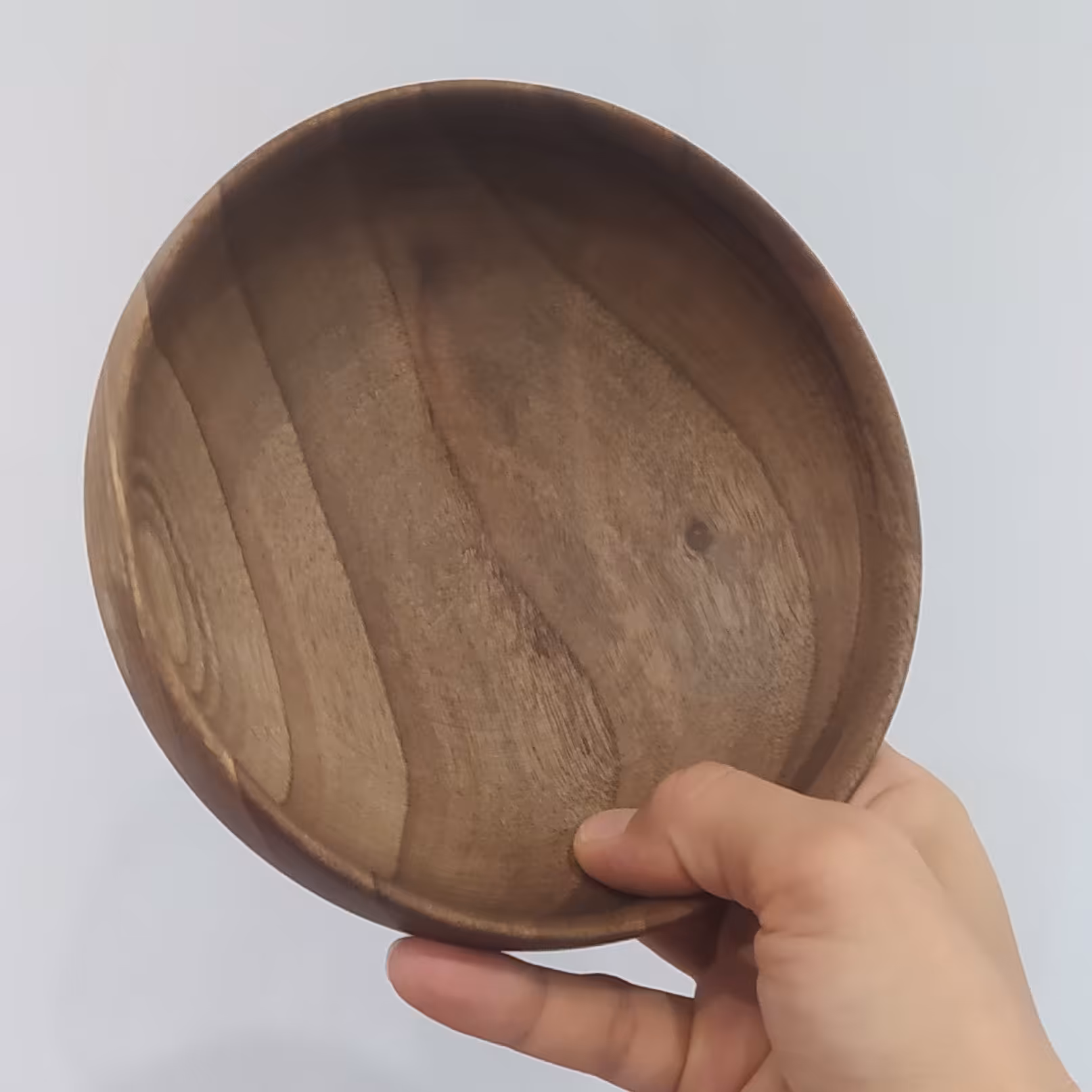 کاسه پایه دار چوبی متوسط