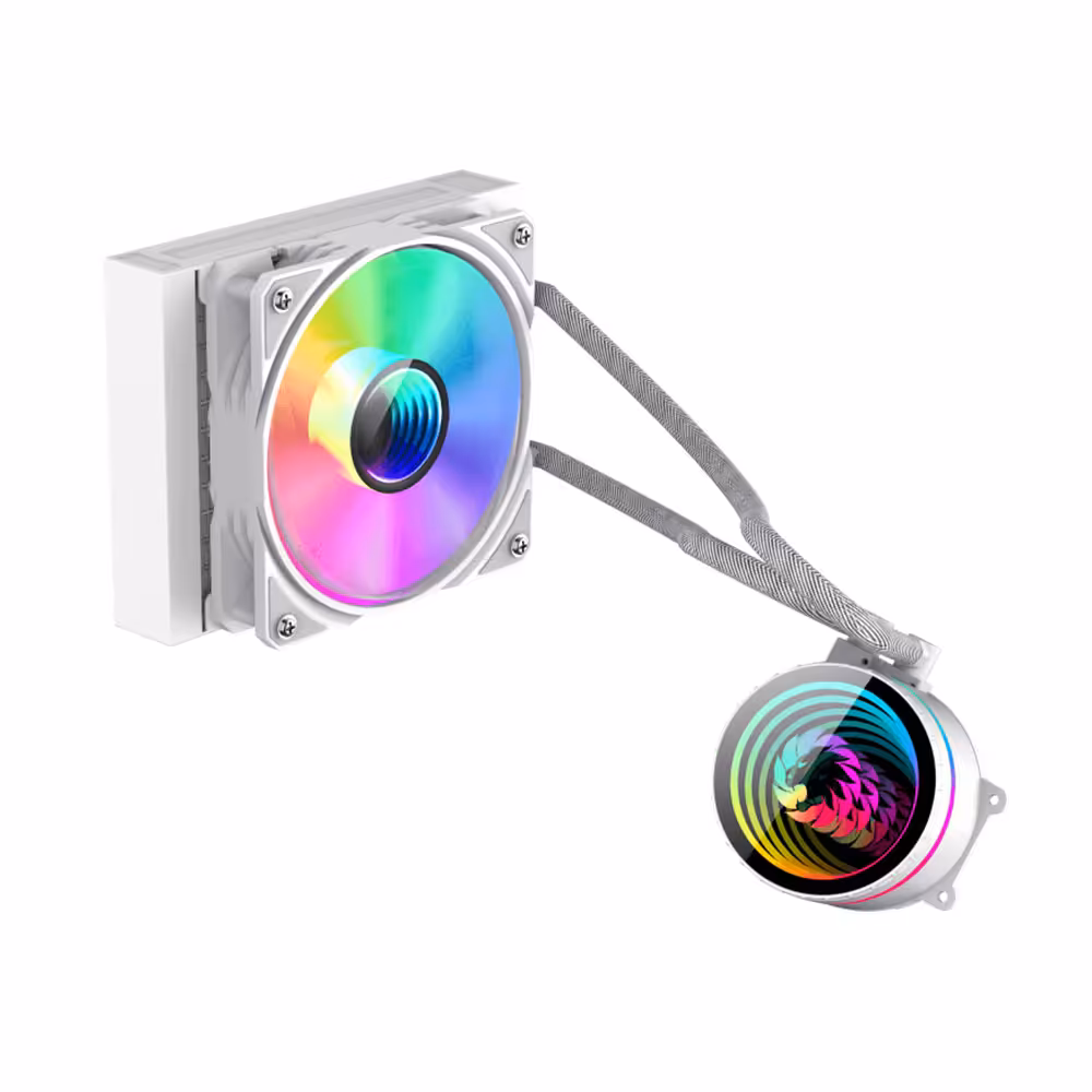 خنک کننده مایع پردازنده گیم مکس مدل Iceburg 120 White