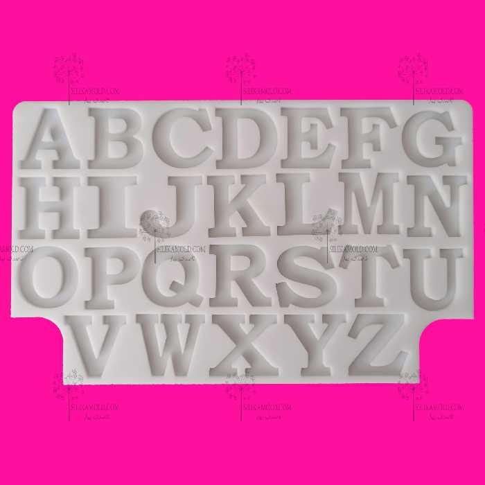 قالب سیلیکونی رزین حروف انگلیسی کد EN1