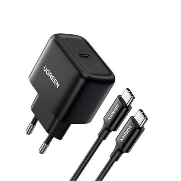 شارژر دیواری 25W یوگرین با کابل 2 متری USB-C مدل CD250 کد 50581