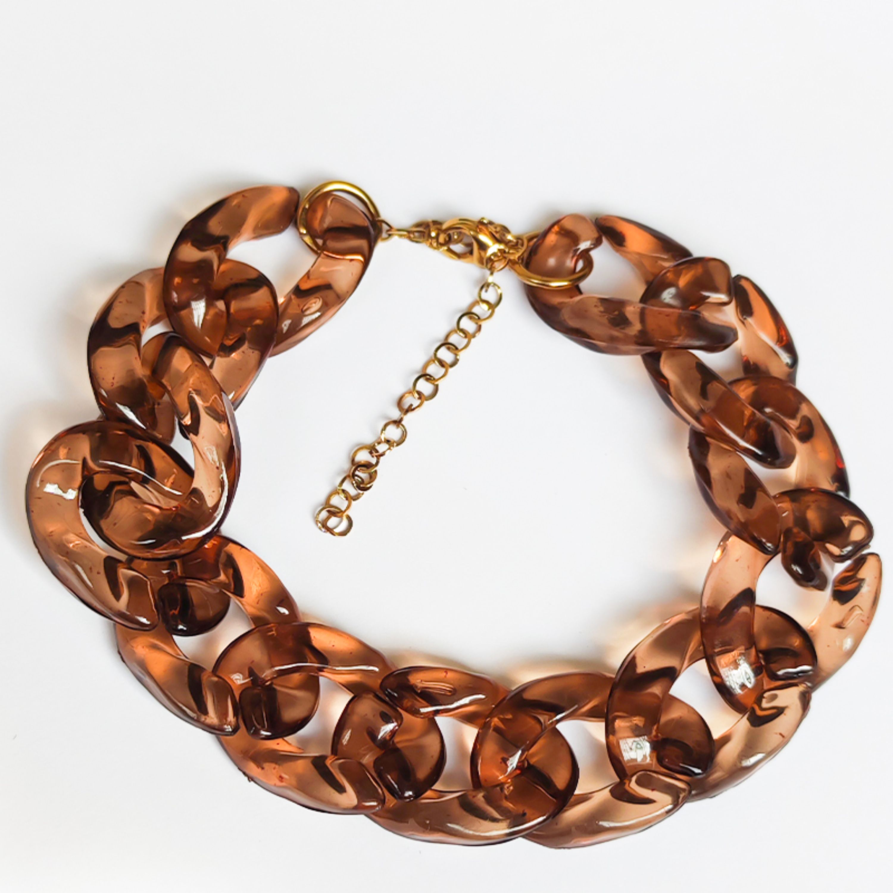 دستبند پلنگی همراه با قفل و زنجیر رگلاژ رنگ ثابت 