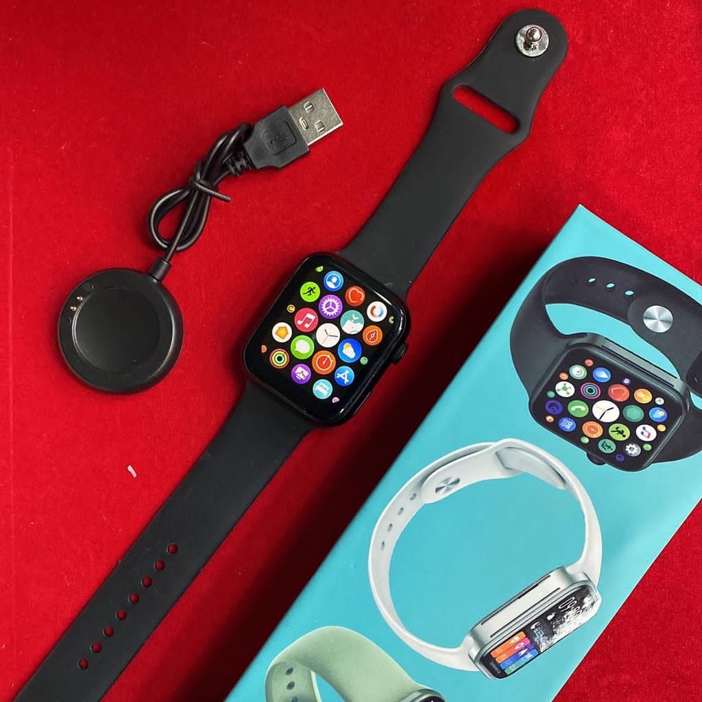 اسمارت واچ و ساعت هوشمند سری 7 جدیدترین مدل در سه رنگ سرمه ای مشکی صورتی 